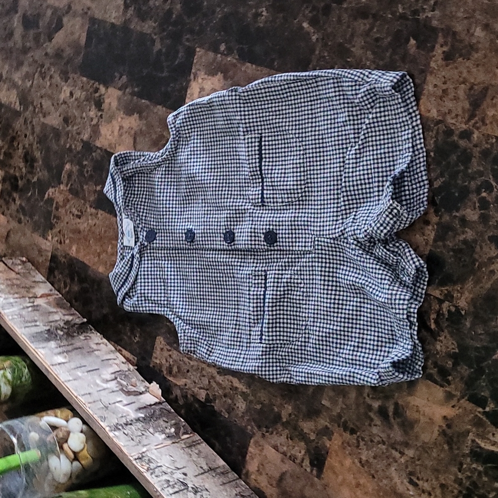 HARTSTRINGS BABY SLEEVELESS BOY ROMPER